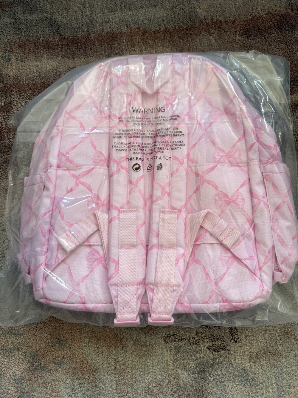 STATE Pink Bow-Pattern Backpack - STATE - Picture 3 of 3